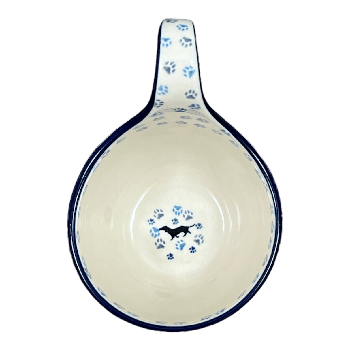 Bowl, Round, Loop Handle, 16 oz in "Wiener Dog Delight" by Ceramika Artystyczna | A845-2151X