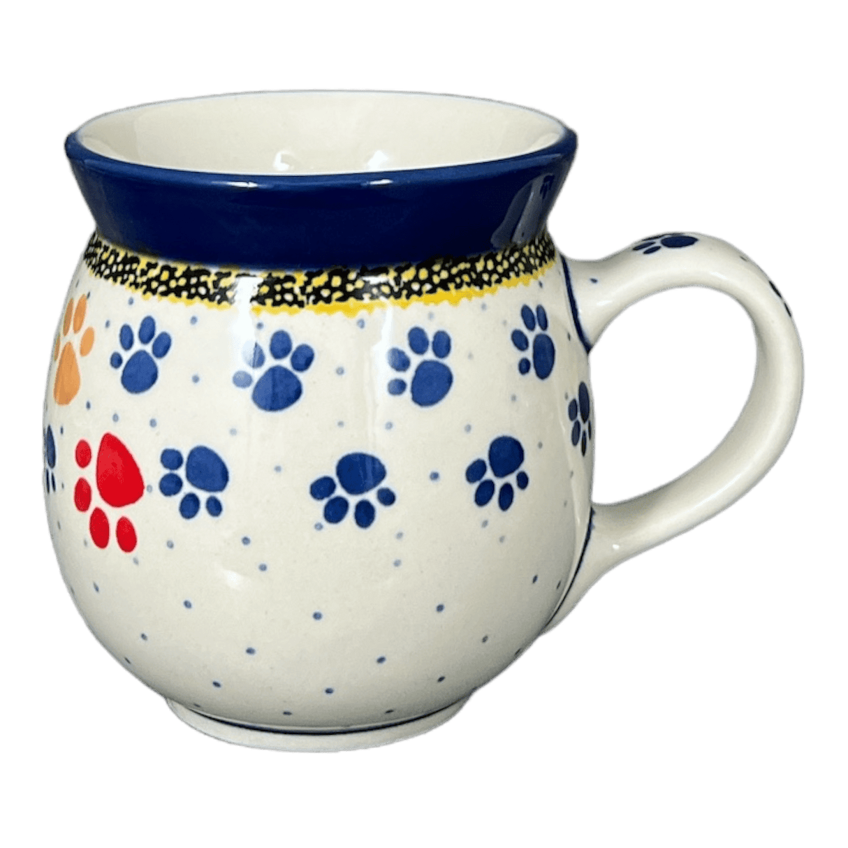Mug, Belly Mug, 16 oz Large in "Paw Parade" by Ceramika Artystyczna | A073-1769X