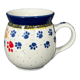 Mug, Belly Mug, 16 oz Large in "Paw Parade" by Ceramika Artystyczna | A073-1769X
