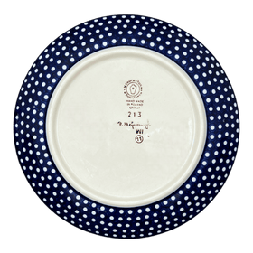 Polish Pottery Plate, Round, Salad, 8.5" in "Forget Me Not Bouquet" by Manufaktura | T134S-PS28 Additional Image at PolishPotteryOutlet.com