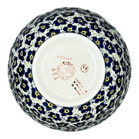 A picture of a Polish Pottery 5.5" Fancy Bowl (Floral Revival Blue) | C018U-MKOB as shown at PolishPotteryOutlet.com/products/5-5-fancy-bowl-floral-revival-blue-c018u-mkob