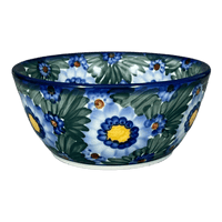 A picture of a Polish Pottery Bowl, Round, 6", WR (WR12B) in "Impressionist's Dream" by W.R. Ceramika | WR12B-AB3 as shown at PolishPotteryOutlet.com/products/6-bowl-impressionists-dream-wr12b-ab3