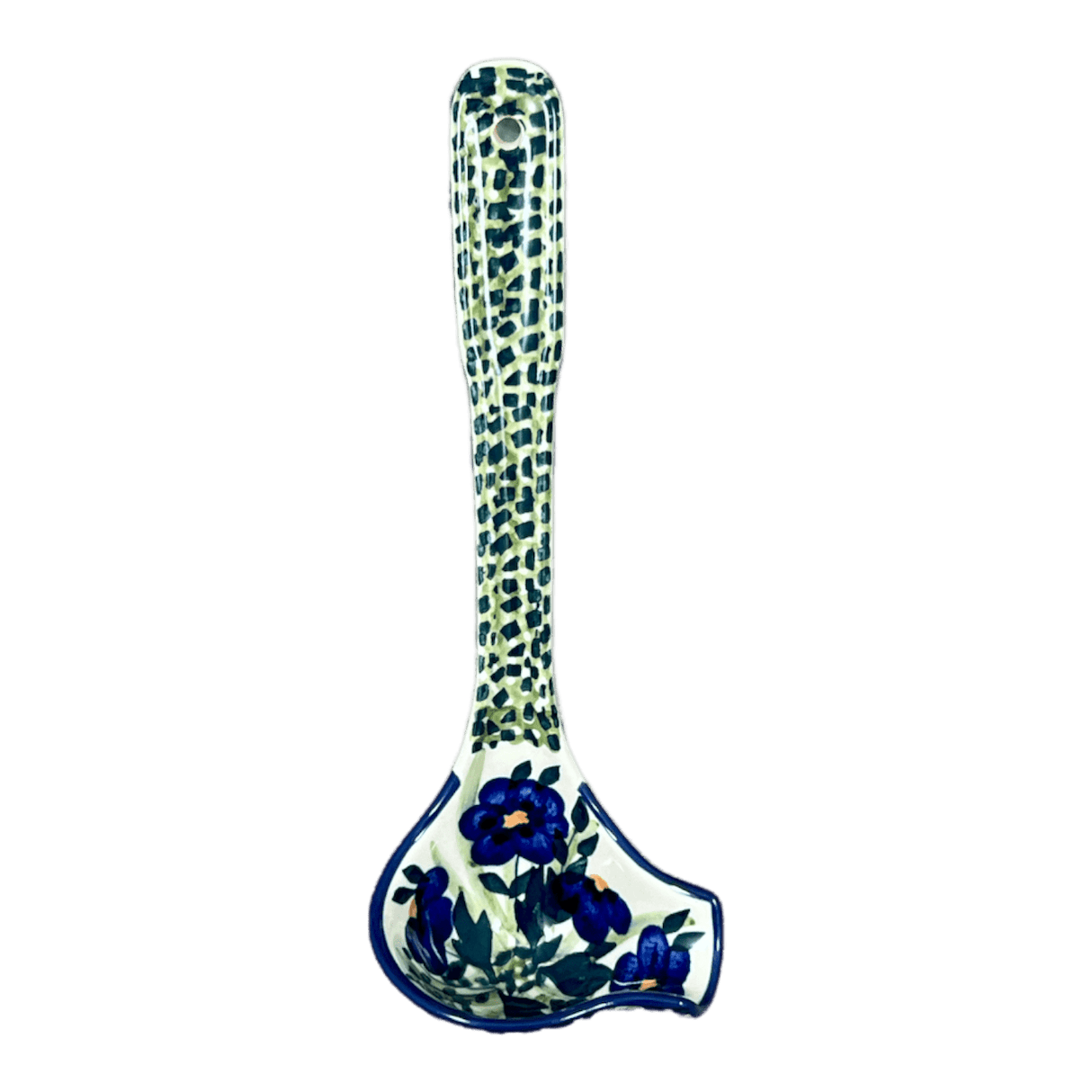 Ladle, Gravy, 7.5" in "Bouncing Blue Blossoms" by Manufaktura | L015U-IM03