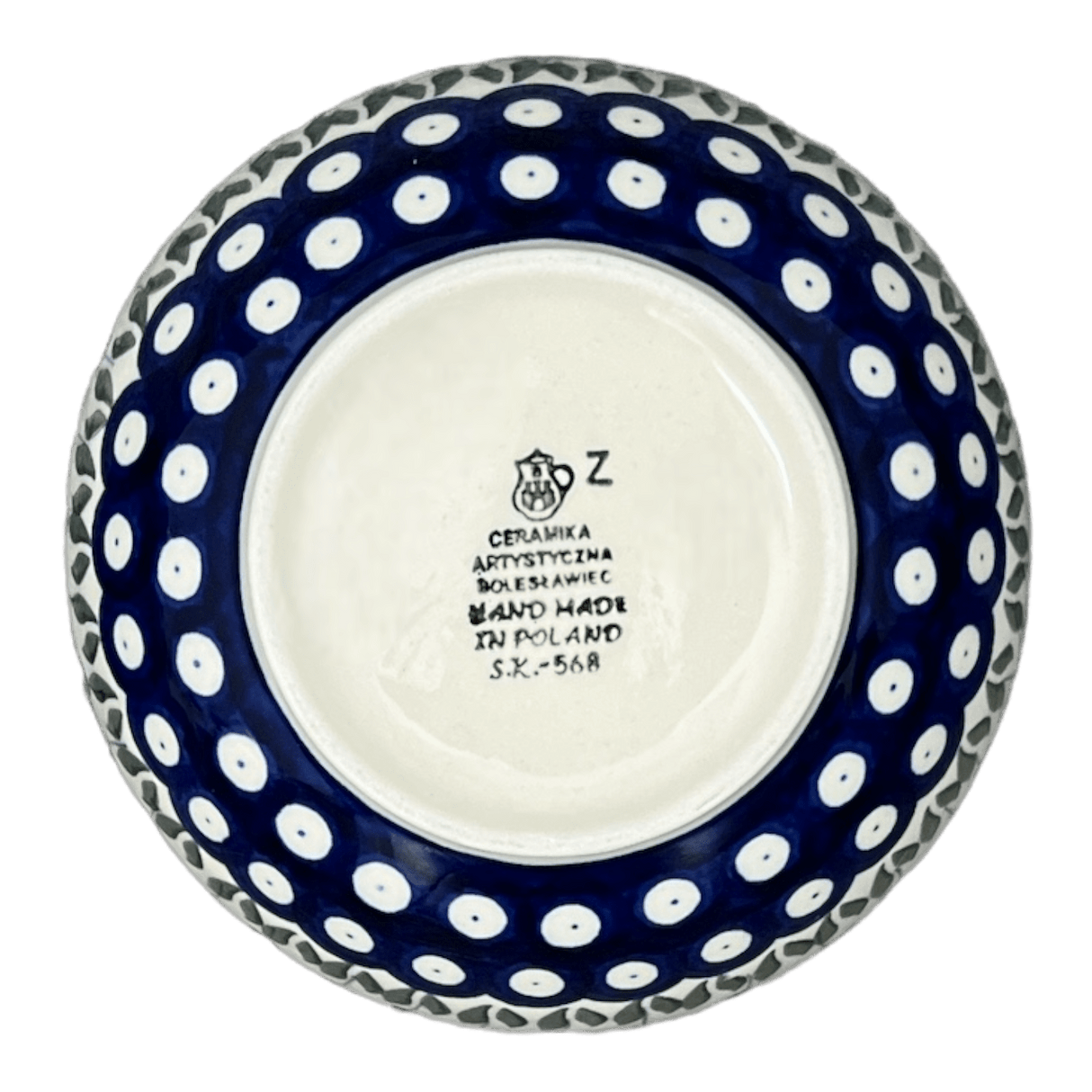 Bowl, Round, Deep, 6.25" in "Tulip Dot" by Ceramika Artystyczna | AC37-377Z