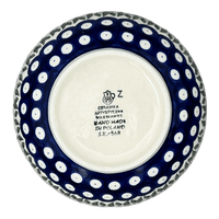 A picture of a Polish Pottery Bowl, Round, Deep, 6.25" in "Tulip Dot" by Ceramika Artystyczna | AC37-377Z as shown at PolishPotteryOutlet.com/products/6-25-round-deep-bowl-tulip-dot-ac37-377z