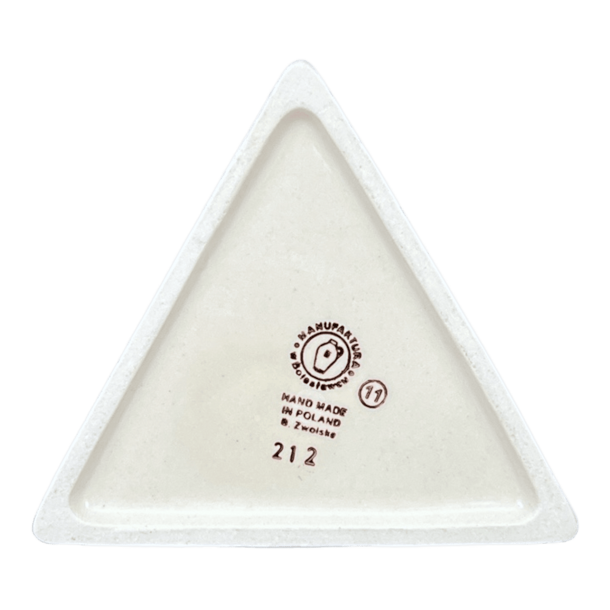 Vase, Triangular, 8" x 4.75" in "Lady Bugs" by Manufaktura | W027T-IF45