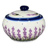 Container, Round, Covered, 5" x 4", WR (WR31I) in "Lavender Fields" by W.R. Ceramika | WR31I-BW4