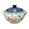 Polish Pottery 3" Sugar Bowl (Poppy Persuasion) | C003S-P265 at PolishPotteryOutlet.com