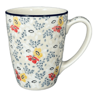 A picture of a Polish Pottery CA 22 oz. Extra-Large Mug (Soft Bouquet) | AD60-2378X as shown at PolishPotteryOutlet.com/products/22-oz-extra-large-mug-soft-bouquet-ad60-2378x