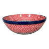 Polish Pottery Bowl, Round, 12.75" in "Coral Fans" by Ceramika Artystyczna | A154-2199X at PolishPotteryOutlet.com