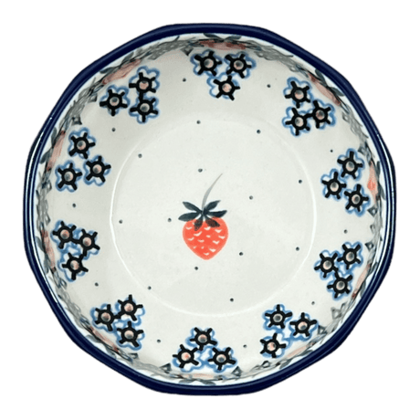 Bowl, Multiangular, 5" in "Strawberry Patch" by Ceramika Artystyczna | A221-721X