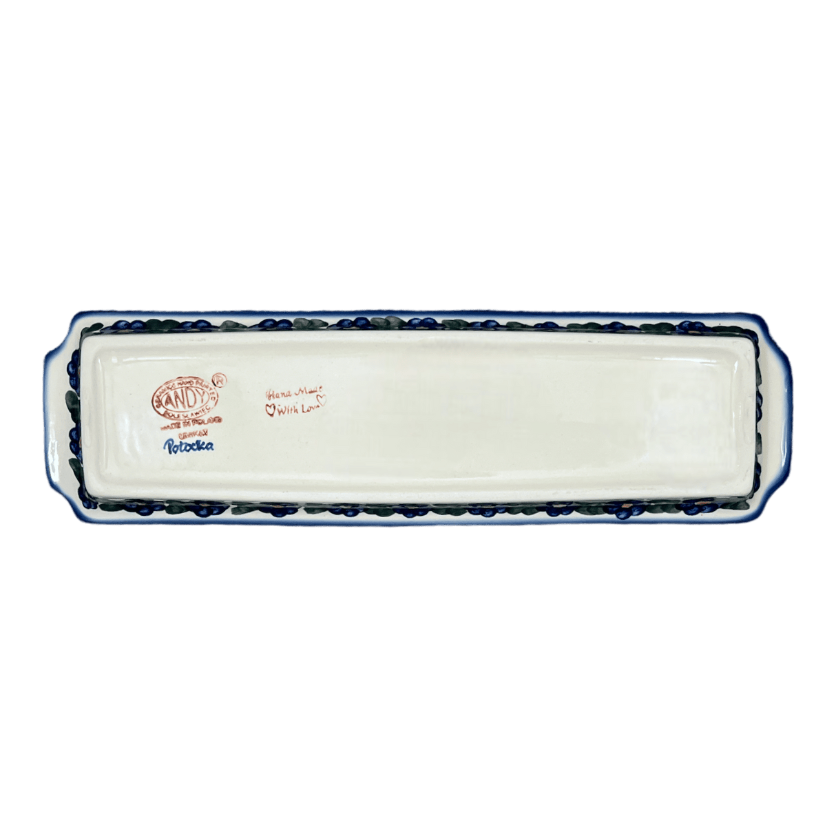 Tray, Rectangular, 16" x 4.5" in "Blue Cascade" by Andy | NDA203-A31