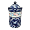 Polish Pottery Zaklady 2 Liter Container (Climbing Aster) | Y1244-A1145A at PolishPotteryOutlet.com