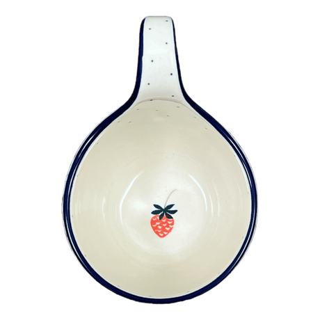 Bowl, Round, Loop Handle, 16 oz in "Strawberry Patch" by Ceramika Artystyczna | A845-721X