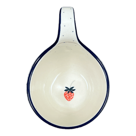 Polish Pottery CA 16 oz. Loop Handle Bowl (Strawberry Patch) | A845-721X Additional Image at PolishPotteryOutlet.com