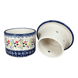 Butter Crock, 4.5" in "Floral Garland" by Manufaktura | M136U-AD01
