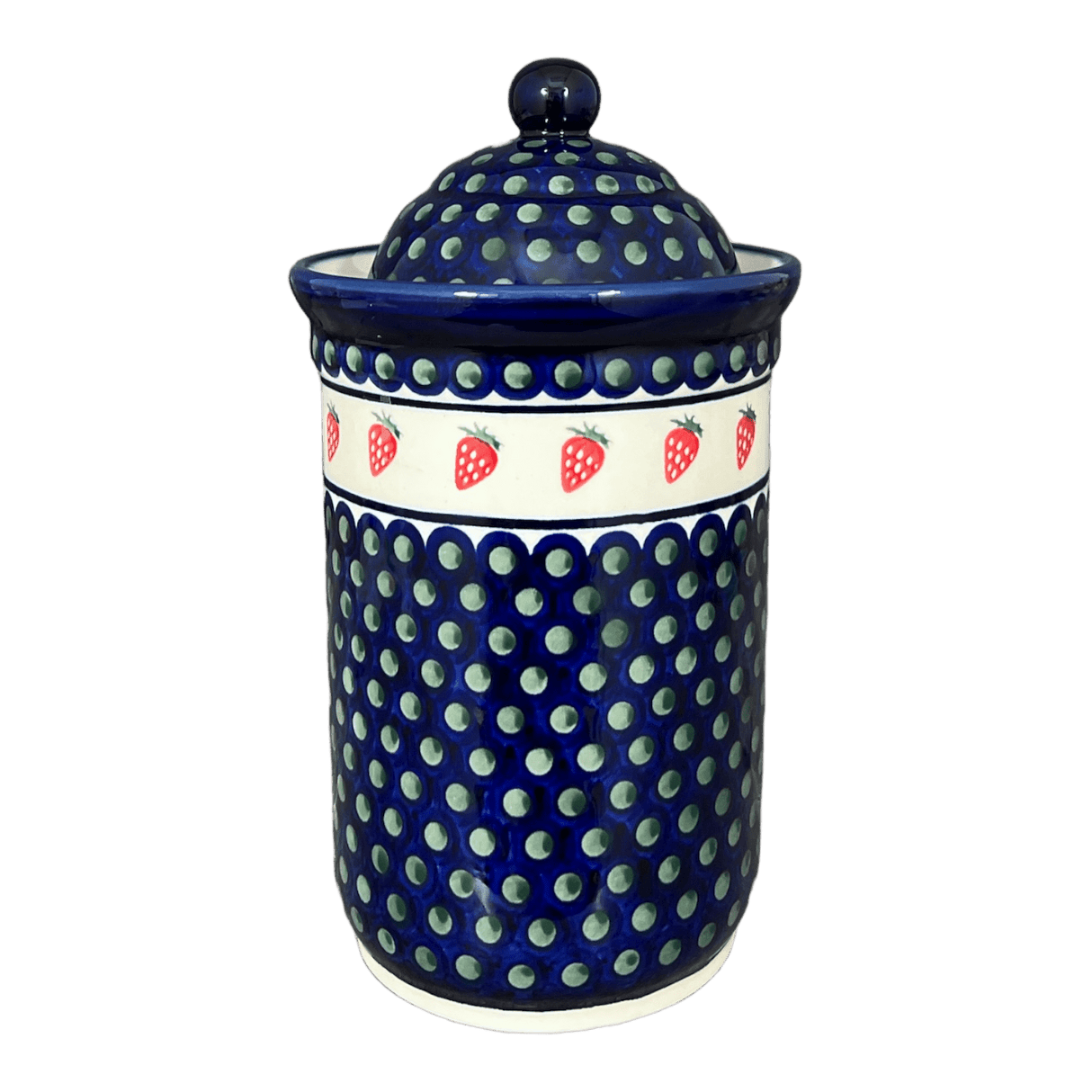 Canister, 2 Liter in "Strawberry Dot" by Zaklady | Y1244-A310A