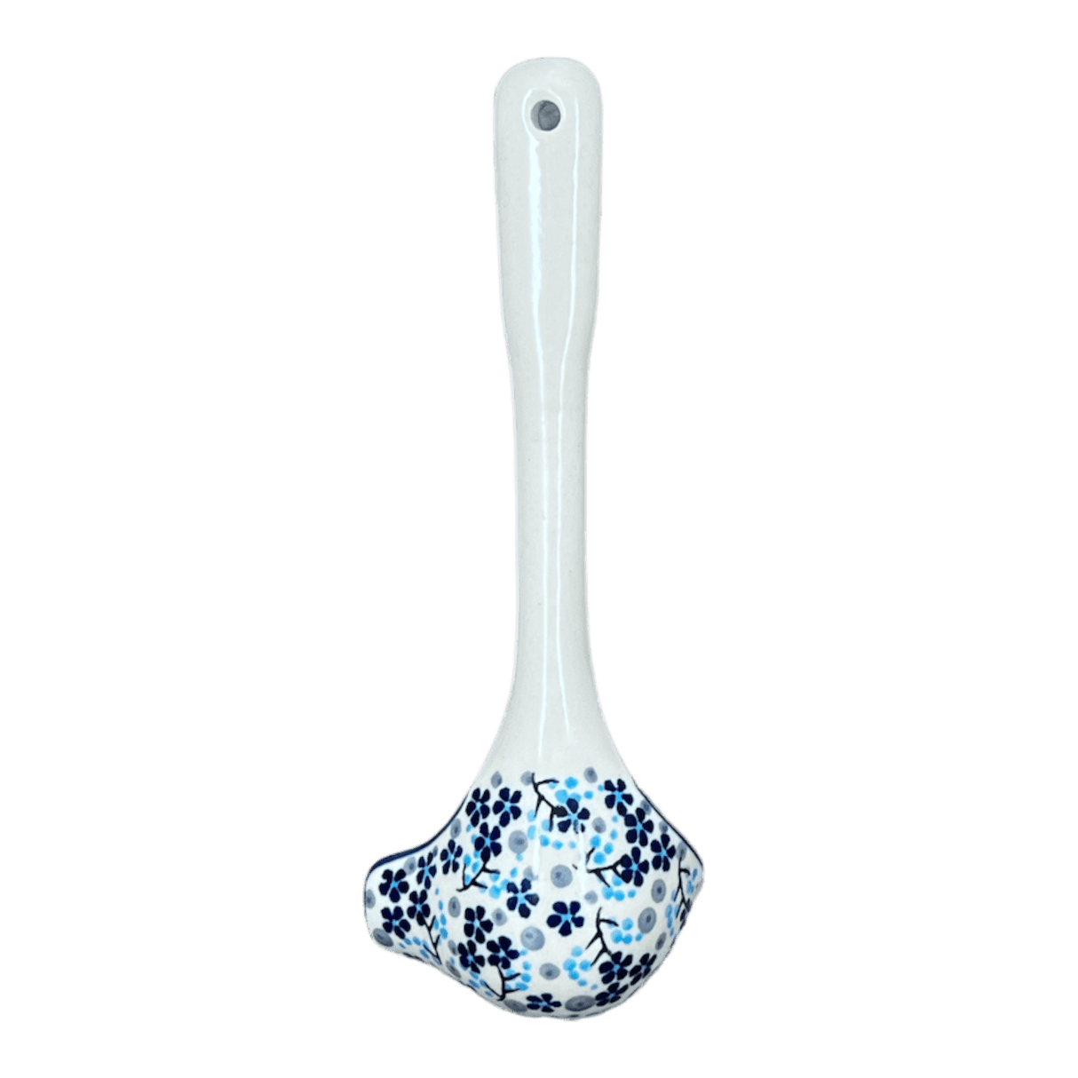 Ladle, Gravy, 7.5" in "Scattered Blues" by Manufaktura | L015S-AS45