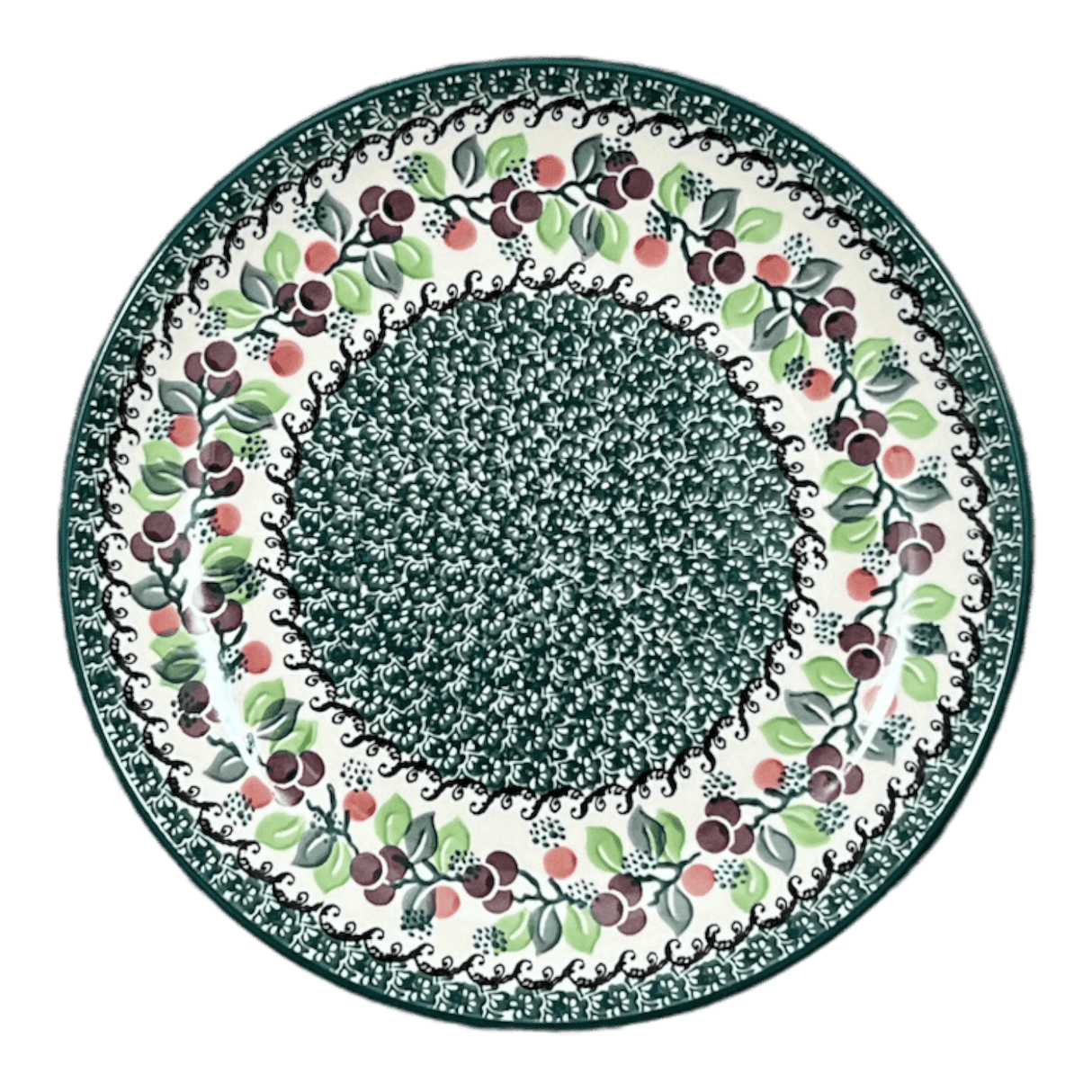 Plate, Round, Dinner, 10" in "Sugar Plums" by Ceramika Artystyczna | A257-2838Q