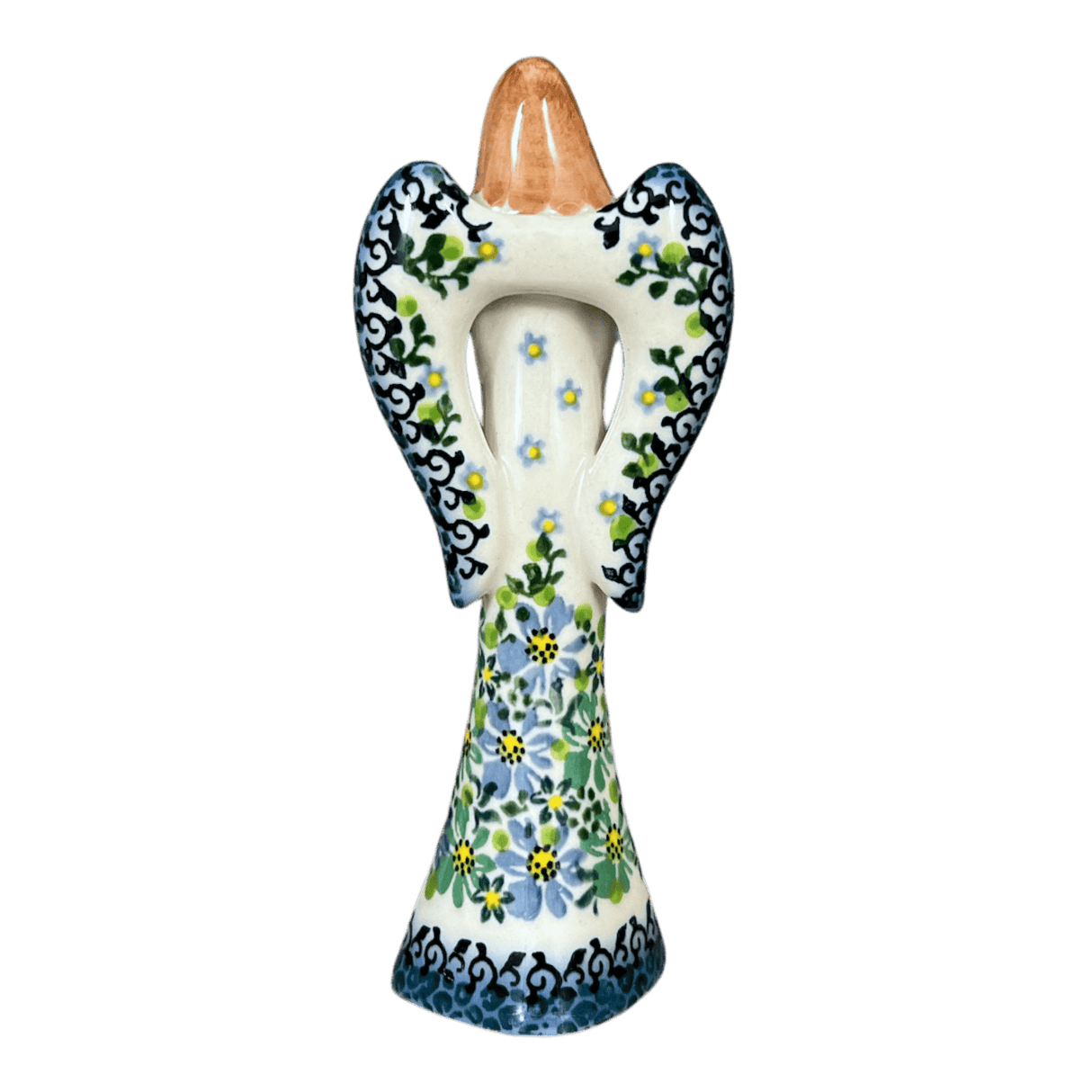 Figurine, Angel, 6.75" in "Blue & Green Dream" by Galia | GAD30-UHP2