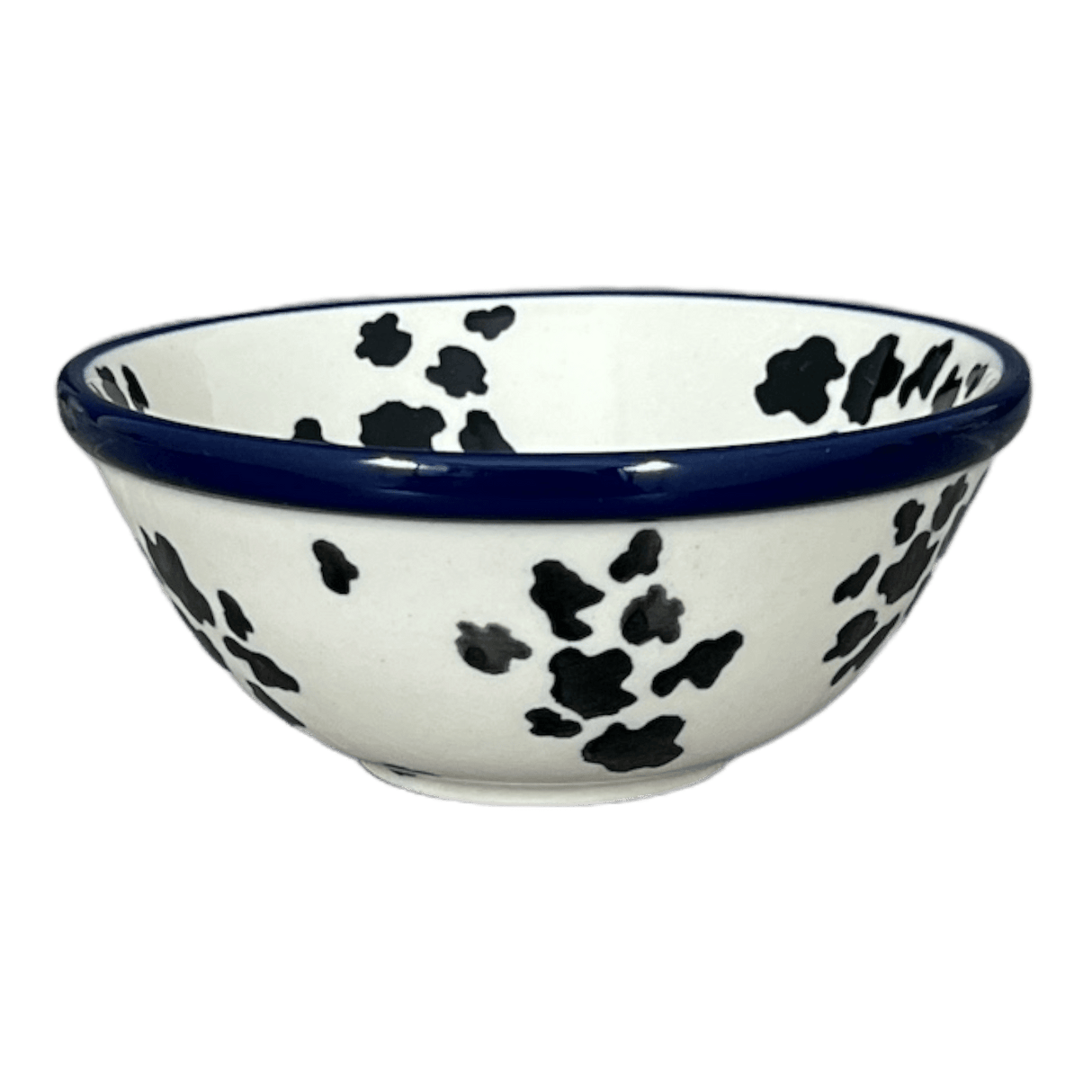 Bowl, Round, 4.75" in "Cowabunga - Blue Rim" by Ceramika Artystyczna | A556-2417X