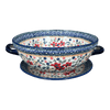 Polish Pottery Berry Bowl (Ruby Bouquet) | D038S-DPCS at PolishPotteryOutlet.com
