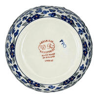 A picture of a Polish Pottery Bowl, Round, 7.75", WR (WR12D) in "Blossoms & Berries" by W.R. Ceramika | WR12D-AW1 as shown at PolishPotteryOutlet.com/products/7-75-bowl-blossoms-berries-wr12d-aw1