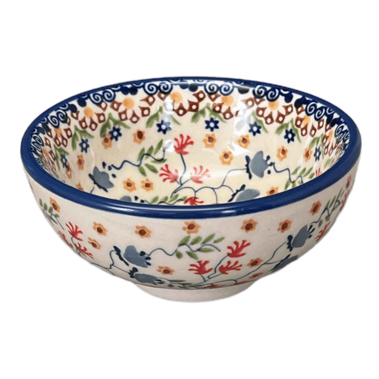 Bowl, Round, Dipping, 4.25" in "Wildflower Delight" by Manufaktura | M153S-P273