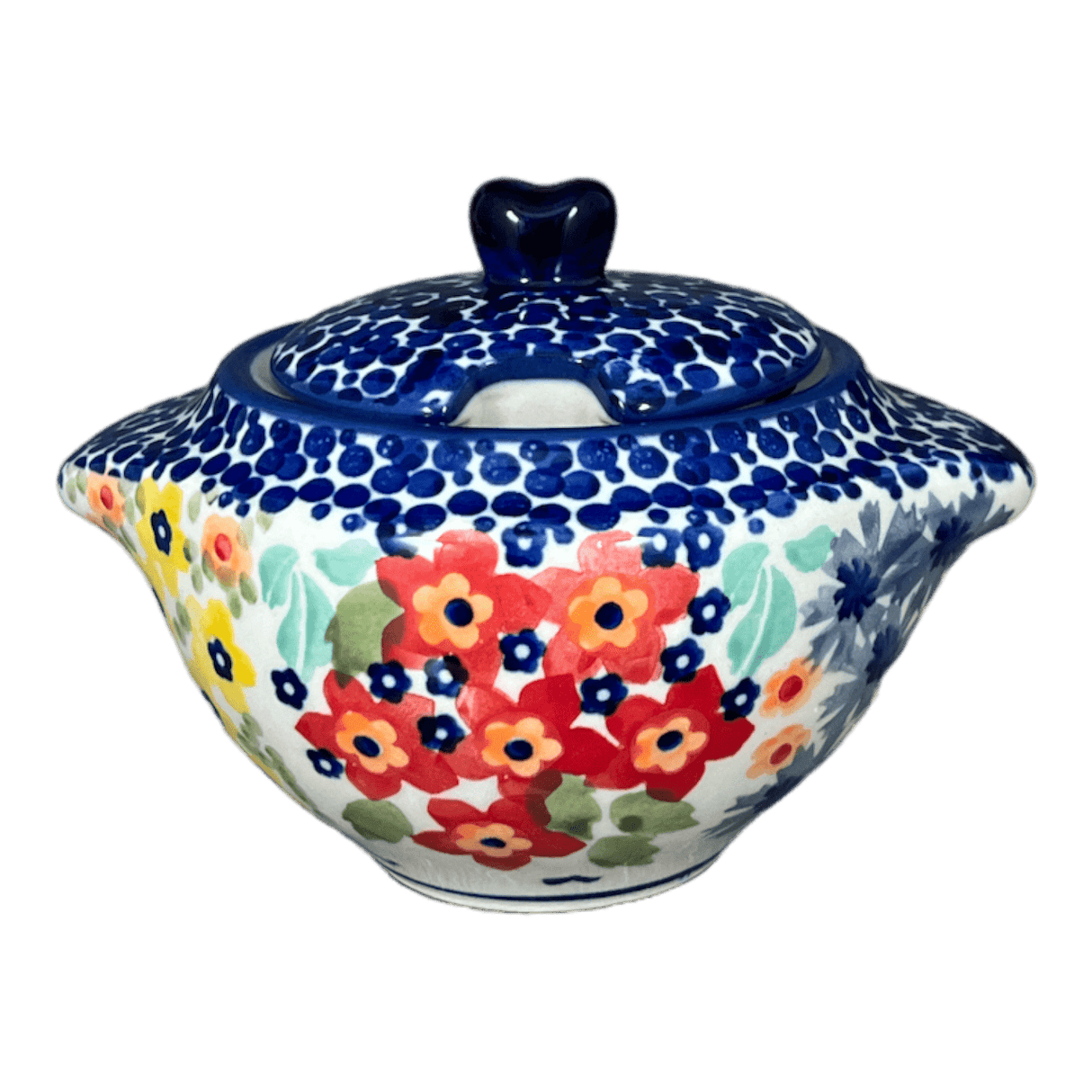 Bowl, Round, Sugar Bowl, 3" in "Brilliant Garden" by Manufaktura | C003S-DPLW