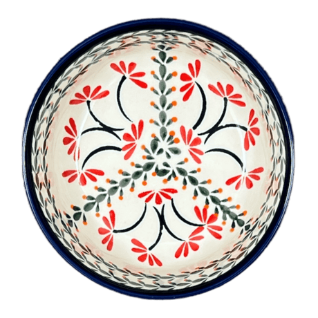 Bowl, Round, Magnolia, 6" in "Scarlet Stitch" by Zaklady | Y833A-A1158A