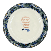 A picture of a Polish Pottery Bowl, Round, 7.75", WR (WR12D) in "Impressionist's Dream" by W.R. Ceramika | WR12D-AB3 as shown at PolishPotteryOutlet.com/products/7-75-bowl-impressionists-dream-wr12d-ab3