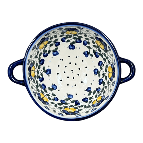 Bowl, Round, Colander/Berry, 7.75", WR (WR62A) in "Pansy Wreath" by W.R. Ceramika | WR62A-EZ2