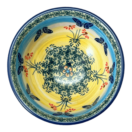 Bowl, Round, Dipping, 4.25" in "Butterflies in Flight" by Manufaktura | M153S-WKM