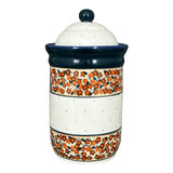 Canister, 1 Liter in "Orange Wreath" by Zaklady | Y1243-DU52