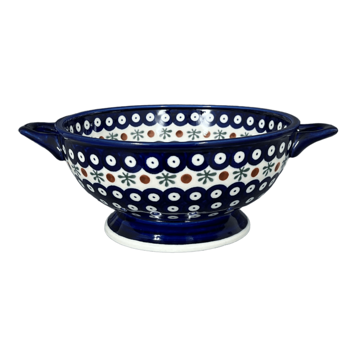 Bowl, Round, Colander/Berry, 7.75", WR (WR62A) in "Mosquito" by W.R. Ceramika | WR62A-SM3