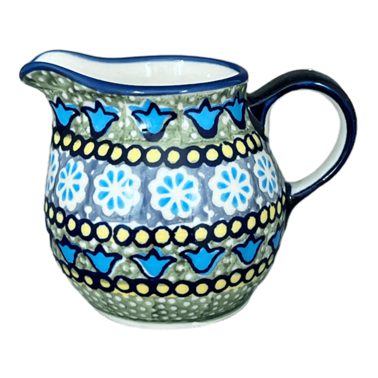 Creamer, The Cream of Creamers-"Basia", 6.5 oz in "Blue Bells" by Manufaktura | D019S-KLDN