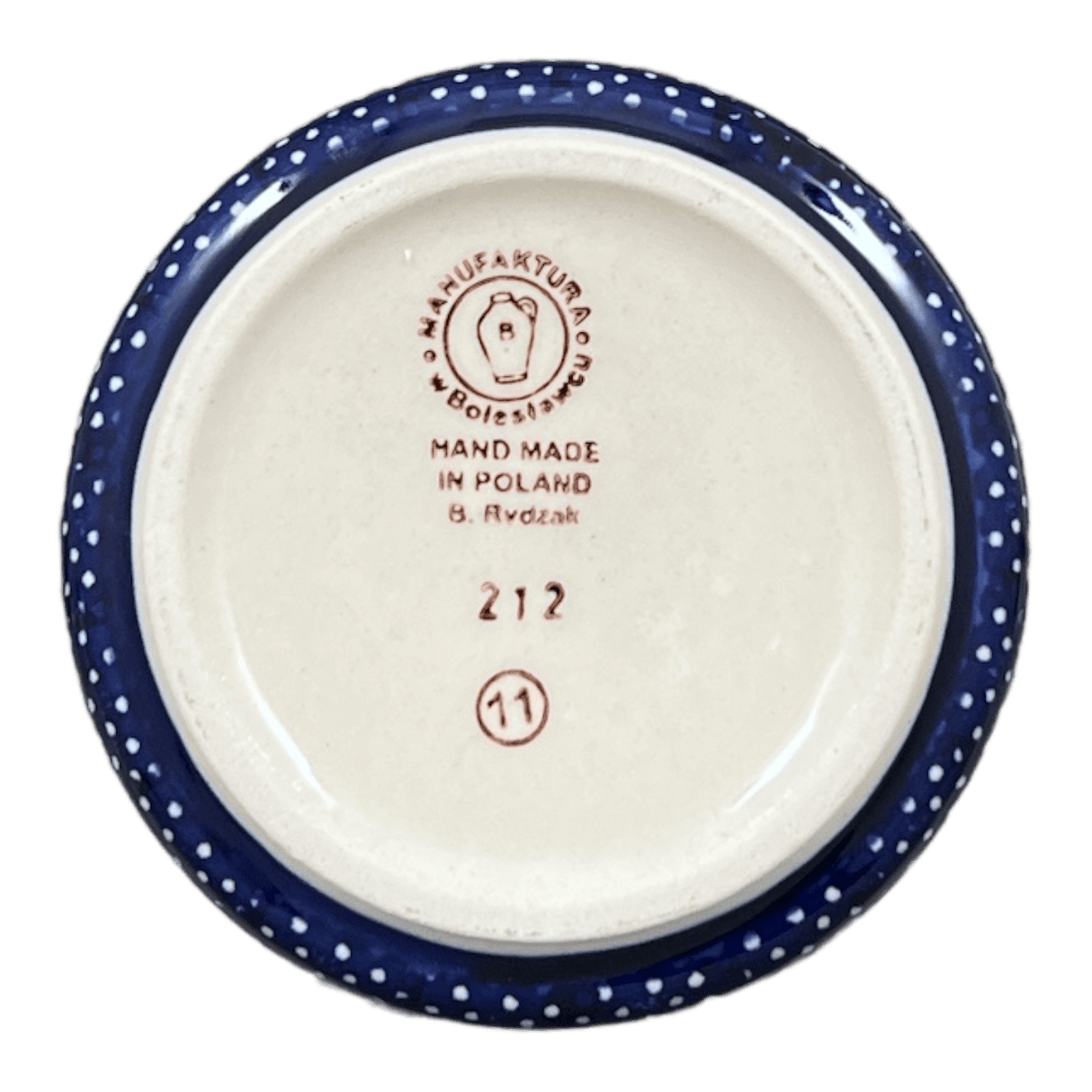 Butter Crock, 4.5" in "Sea of Hearts" by Manufaktura | M136T-SEA