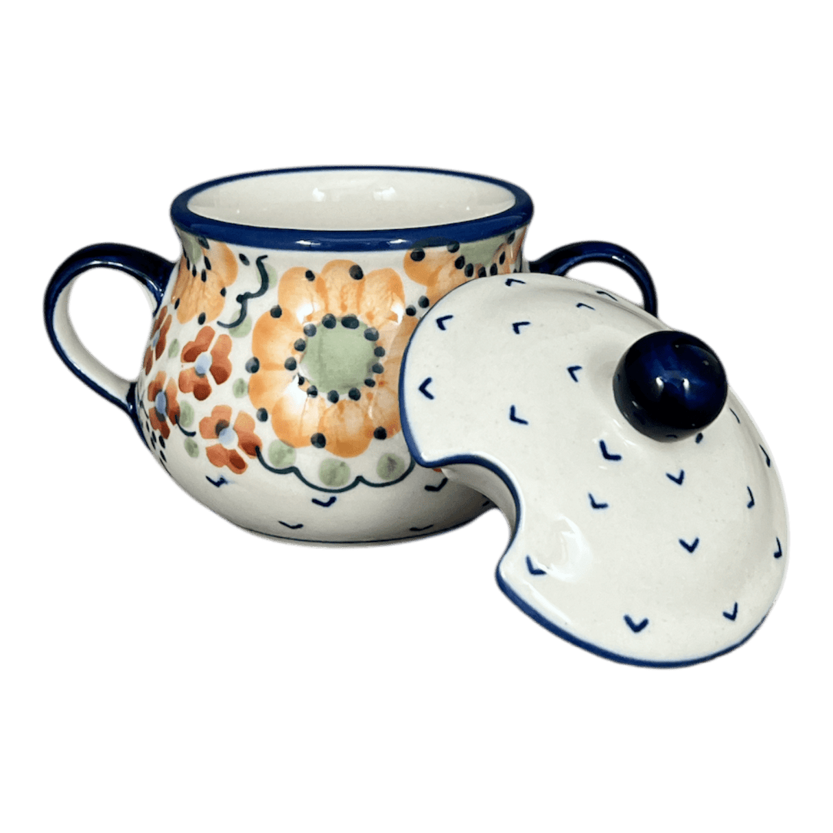 Bowl, Round, Sugar Bowl, 3.5" in "Autumn Harvest" by Manufaktura | C015S-LB