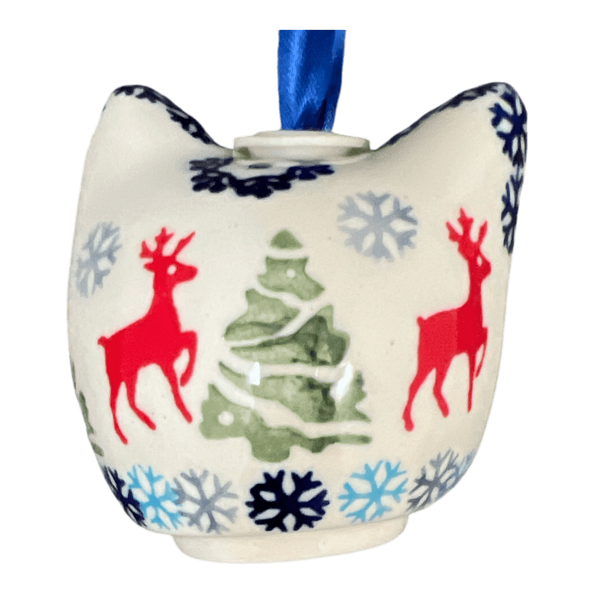 Ornament, Cat Head in "Reindeer Games" by Manufaktura | K142T-BL07