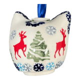 Ornament, Cat Head in "Reindeer Games" by Manufaktura | K142T-BL07