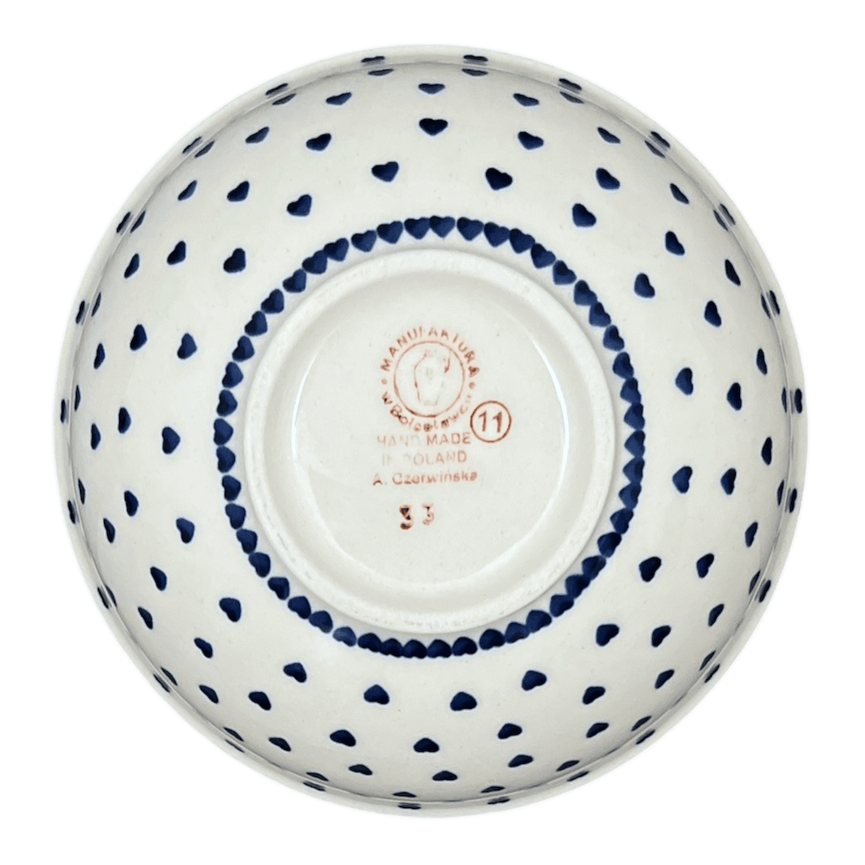 Bowl, Round, 6" in "Heartfelt Blue" by Manufaktura | M089T-PS02