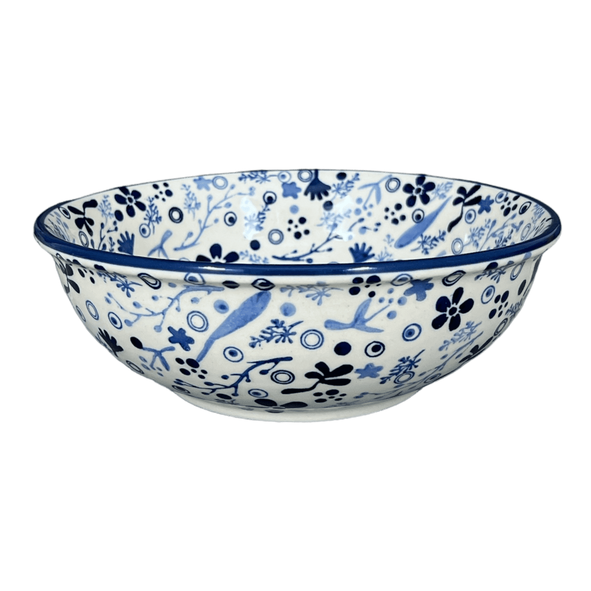 Bowl, Round, 8.5" in "Rambling Blues" by Manufaktura | M135S-GZ50