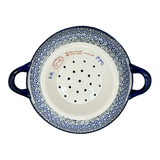 Bowl, Round, Colander/Berry, 7.75", WR (WR62A) in "Greek Columns" by W.R. Ceramika | WR62A-NP20