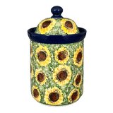 Canister, 1 Liter in "Sunflower Field" by Ceramika Artystyczna | A491-U4737