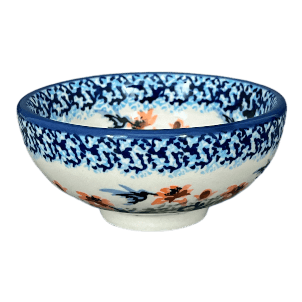 Bowl, Round, Dipping, 4.25" in "Hummingbird Harvest" by Manufaktura | M153S-JZ35