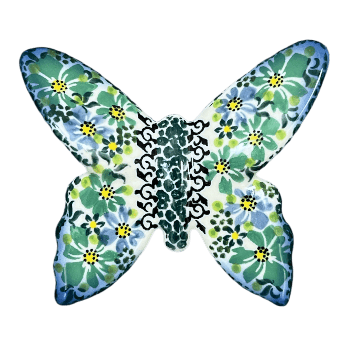 Figurine, Butterfly, 4.75" in "Blue & Green Dream" by Galia | GAD05-UHP2