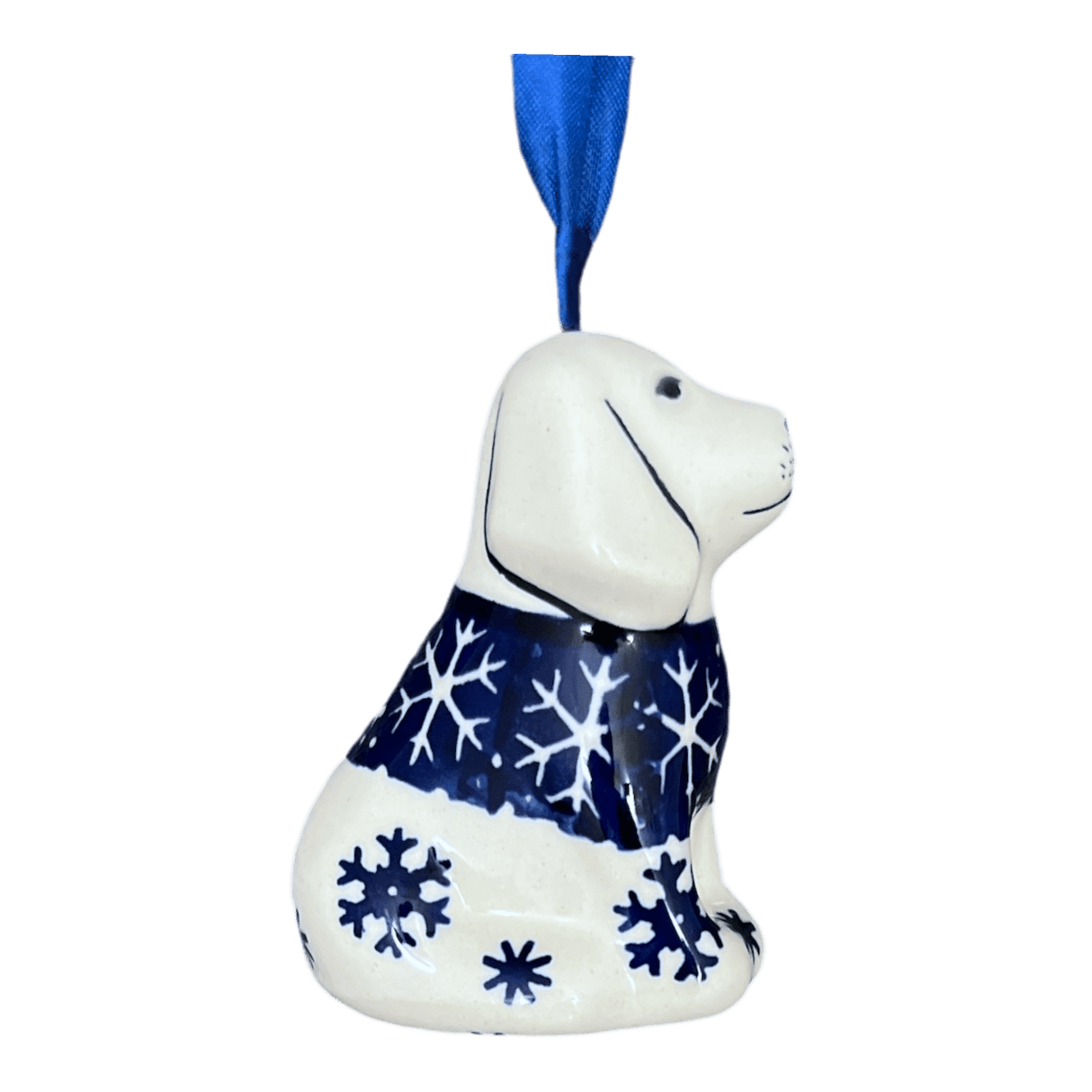 Ornament, Dog, 3" in "Snow Drift" by Manufaktura | K164T-PZ