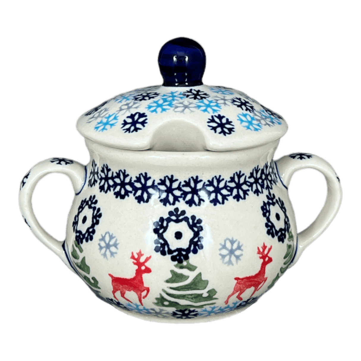 Bowl, Round, Sugar Bowl, 3.5" in "Reindeer Games" by Manufaktura | C015T-BL07