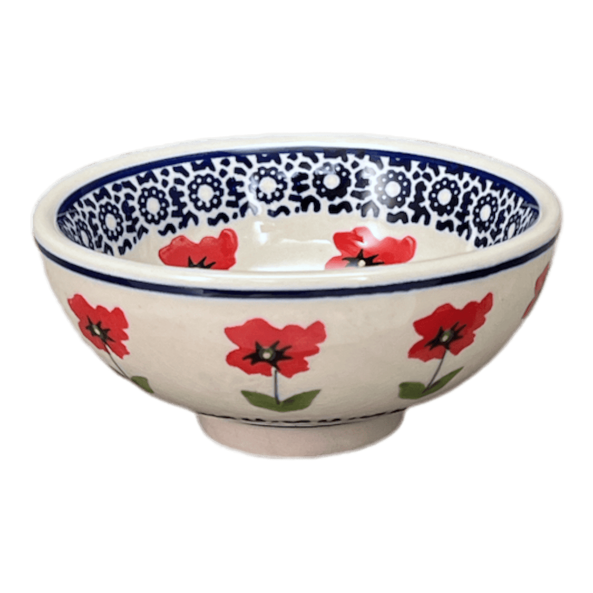 Bowl, Round, Dipping, 4.25" in "Poppy Garden" by Manufaktura | M153T-EJ01