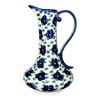 Polish Pottery Pitcher, Lotos, 0.8 Liter, WR (WR7E) in "Pansy Storm" by W.R. Ceramika | WR7E-EZ3 at PolishPotteryOutlet.com